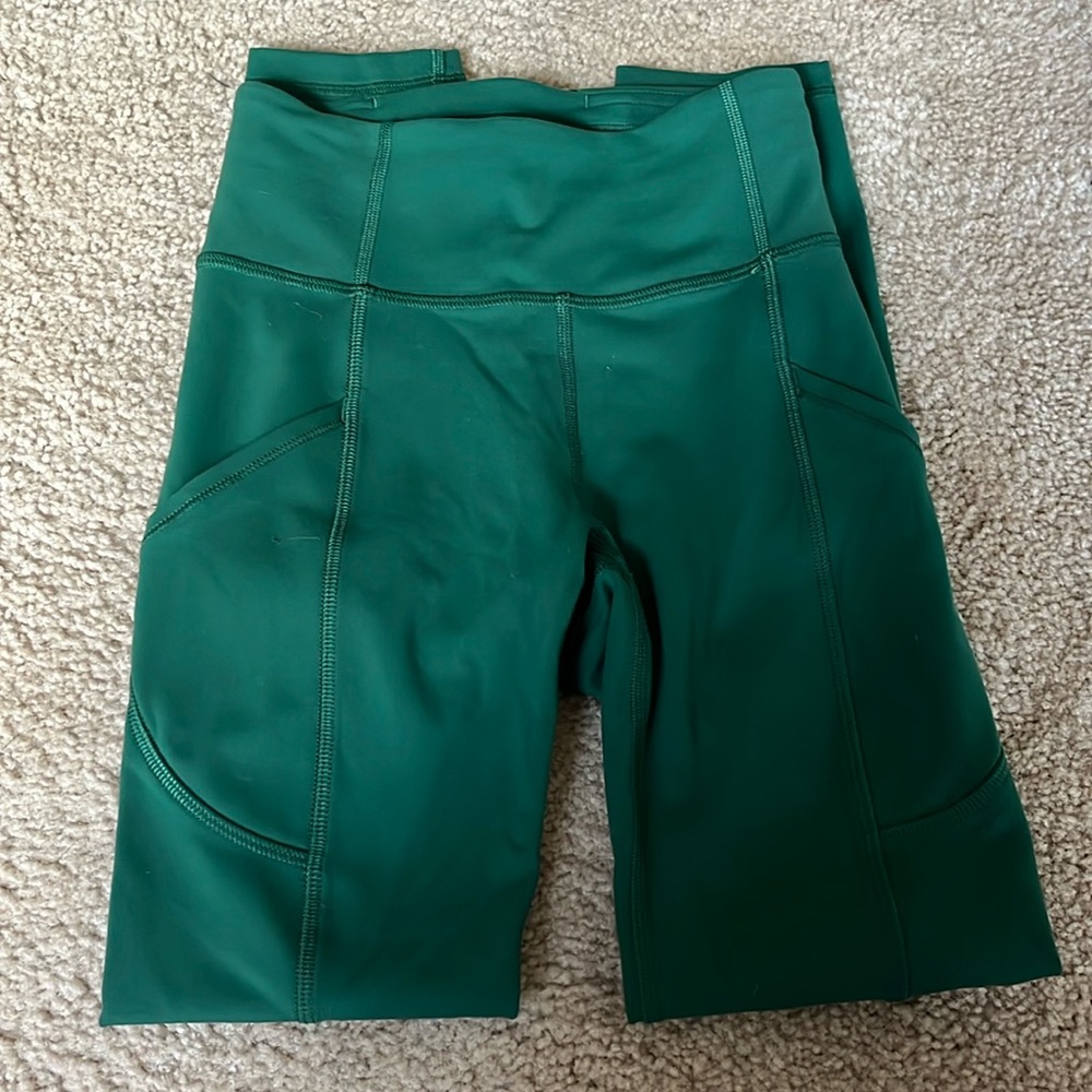 lululemon athletica Dark Green High-Rise Pocket Leggings